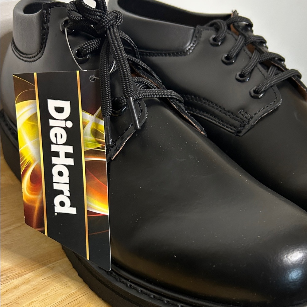 DieHard Men's Classic Black Oxford Shoes - Picture 3 of 6